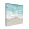 Stupell Industries Sea Foam Sandy Beach Soft Blue Coast Canvas Wall Art